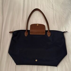 Longchamp Navy Blue Large Bag Purse Tote